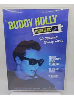 Buddy Holly Listen To Me : The Ultimate Buddy Party (DVD, Region All) W/ Booklet